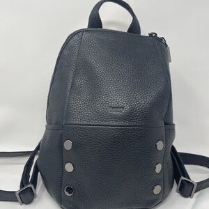 Hammitt Black Leather Bag with Silver Zippers